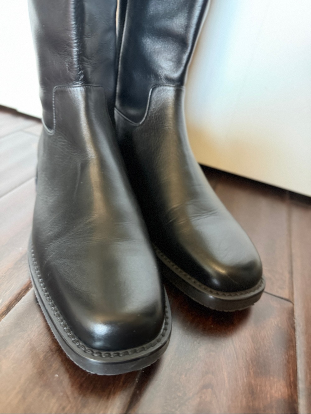 NEW Stuart Weitzman Leather Knee-High Riding Boot, 6, Black Women's - Picture 6 of 9